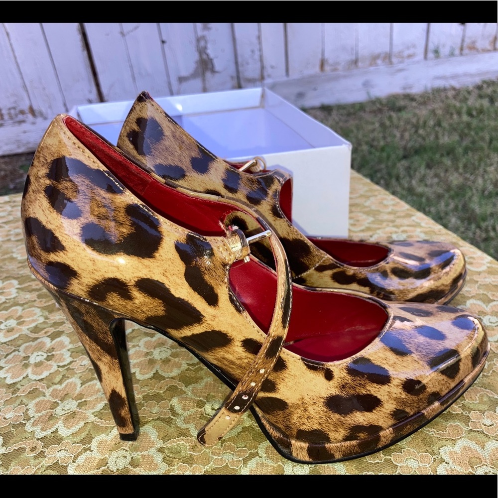 Nine West Leopard Print Heels